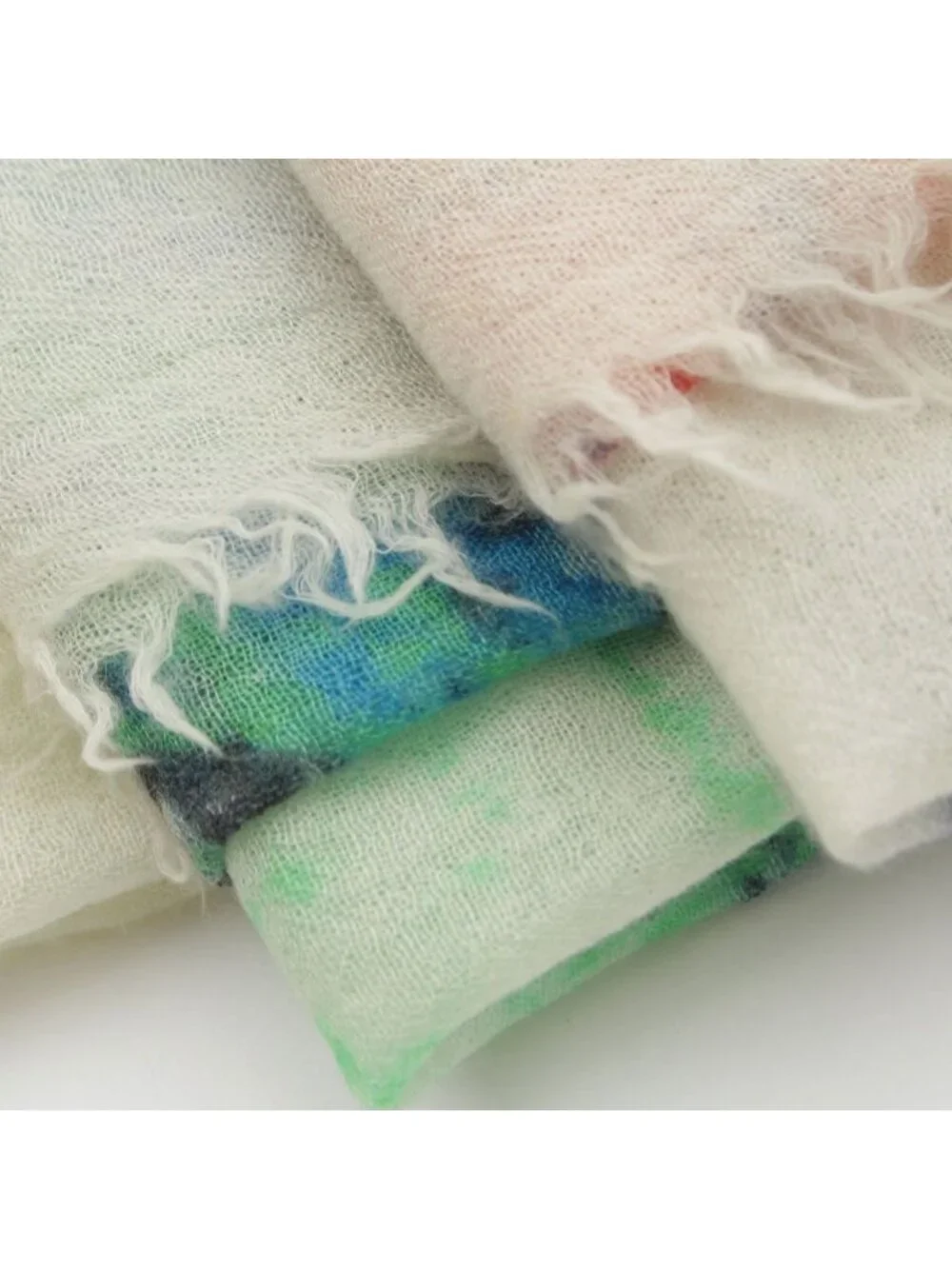 Chanel No 5 CC Logo Shawl White Multicolor Scarf